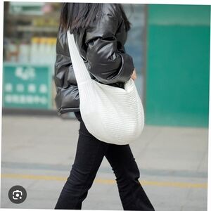 Large Hobo Style Cotton Slouchy Purse Bag